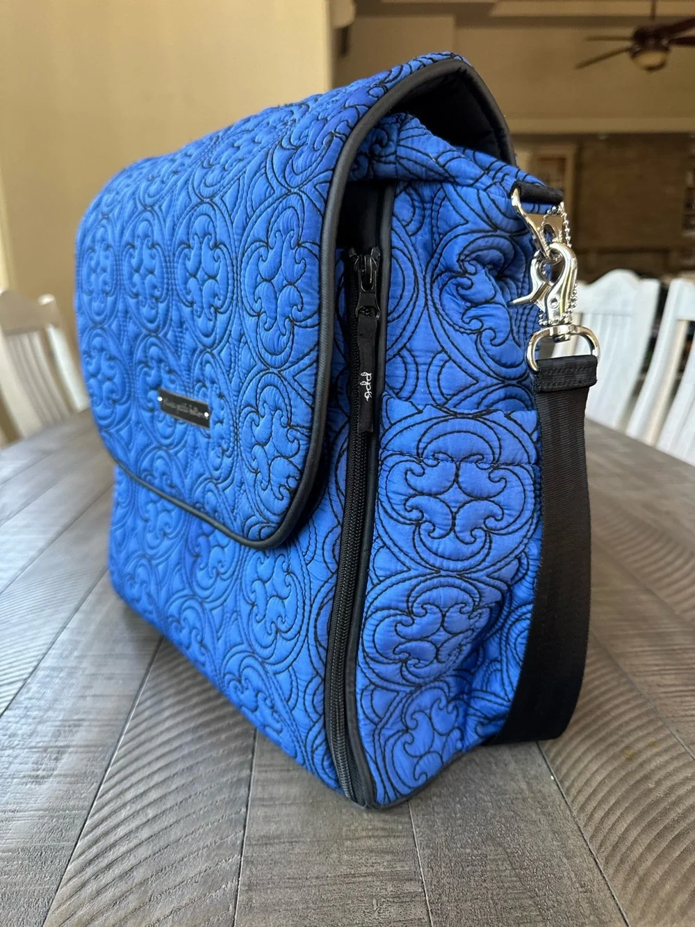 Petunia Pickle Bottom Westminster Quilted Crossbody Bag Shoulder Bag Diaper Bag